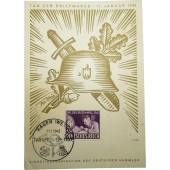 Day of the stamps collector in Third Reich post card.Tag der Briefmarke 11. Januar 1942