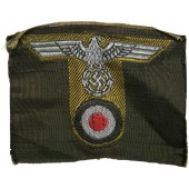 Officers headgear insignia in T shape for  Org Todt M1942 Felmütze. Mint