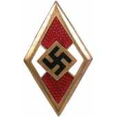 Hitler-Jugend Goldenes Ehrenzeichen with engraved number 122470