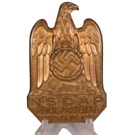 3rd Reich 1933 NSDAP Meeting badge in  Nürnberg