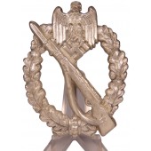 Assmann infantry assault badge in silver, near mint