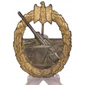 Coastal Artillery War Badge. Made of zinc. Unmarked C.E.JUNCKER