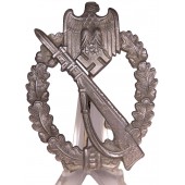 Infanteriesturmabzeichen in Silber marked Fritz Zimmermann
