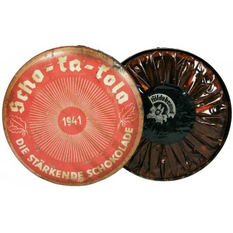 Scho-Ka-Kola. German chocolate for troops 1941 tin with content. Espenlaub militaria
