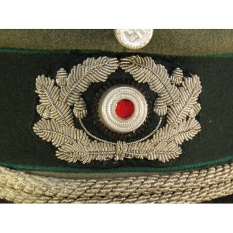 3rd Reich German officers visor hat for Heer Gebirgsjager or Administration. Espenlaub militaria