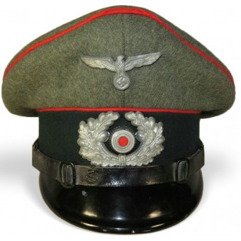 3rd Reich Wehrmacht Heeres Artillery visor hat for NCOs. Espenlaub militaria