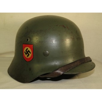 German M 35 Polizei double decal helmet. Espenlaub militaria