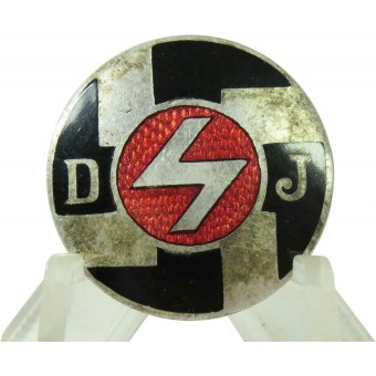 3rd Reich DJ - Deutsche Jungfolk member badge, GES.GESCH. Espenlaub militaria