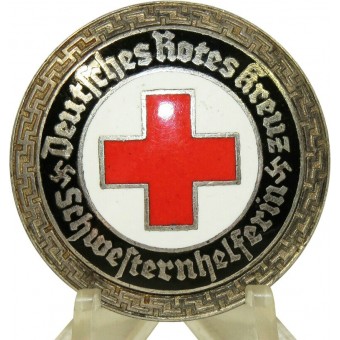 3rd Reich Red Cross  service badge for nurse helper. Deutsches Rotes Kreuz. Schwesternhelferin.. Espenlaub militaria