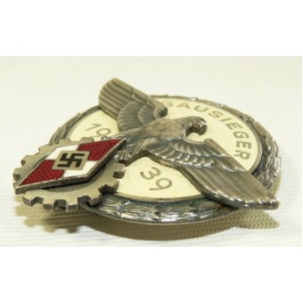 Reichsberufswettkampf 1939 GAUSIEGER-HJ victors badge in the national trade competition. Espenlaub militaria