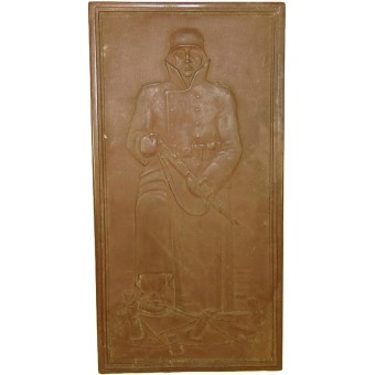 Commemorative ceramic plaque  Demjansk Pocket- Ilmensee, made by Meisson