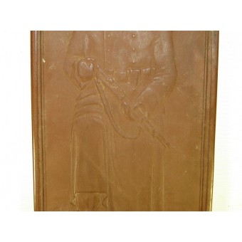 Commemorative ceramic plaque  Demjansk Pocket- Ilmensee, made by Meisson
