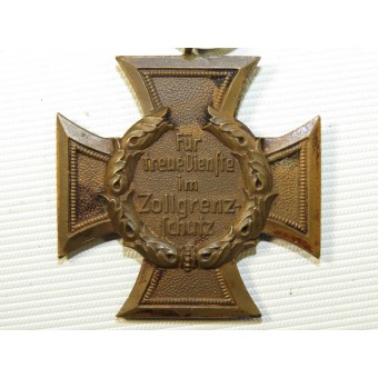 Customs or Border Protection long service decoration Zollgrenzschutz-Ehrenzeichen in bronze