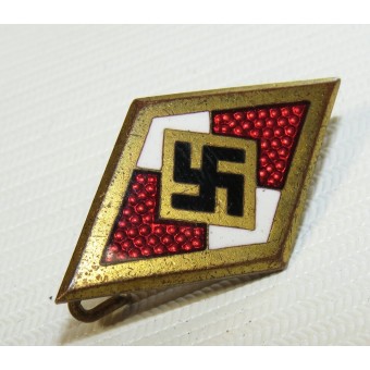 HJ Gold member badge marked RZM 15. Ferdinand Hoffstätter-Bonn am Rhein
