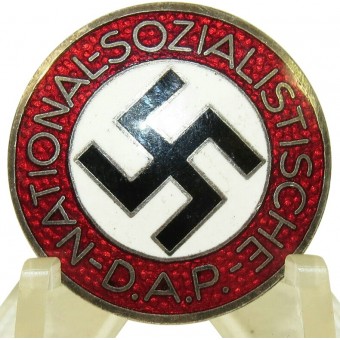 NSDAP party member lapel pin M1/72 RZM - Fritz Zimmermann, Stuttgart. Espenlaub militaria