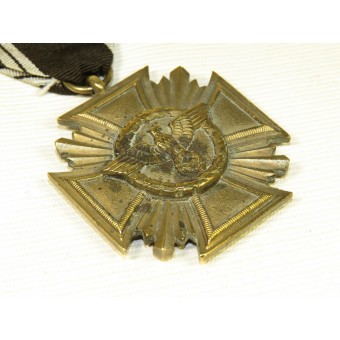 NSDAP Service Cross, bronze for 10 years of service. NSDAP Dienstauszeichnung, 3.Klasse. Espenlaub militaria