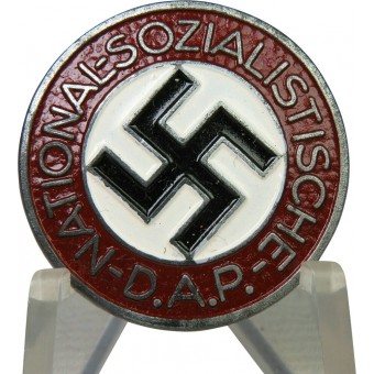 NSDAP member badge, M1/34 RZM - Karl Wurster. Zinc. Espenlaub militaria