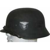 RAD M 35 ex Wehrmacht Heer double decal helmet