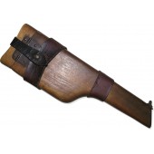 Wartime early WW1 C96 Mauser Broomhandle Shoulder Stock with an original leather holster