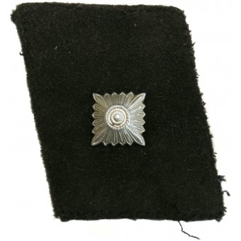 SS-Unterscharführer left rank collar tab moleskin cloth made. Espenlaub militaria