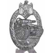 Panzerkampfabzeichen in Silber Rudolf Karneth. Near mint