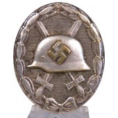 Silver grade wound badge, 1939. Buntmetall. Unmarked