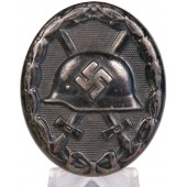 Wound badge in black 1939, PKZ 126 - Eduard Hahn. Iron