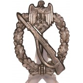 Infantry Assault Badge in Silver "H", hollow