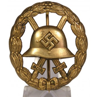 Verwundetenabzeichen 1939 in gold. Magnetic badge in gilding. Espenlaub militaria