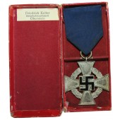 Cross For 25 years of civil service 2nd class, 3rd Reich. Friedrich Keller