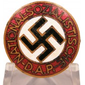 Insignia de miembro del NSDAP. GES GESCH/RZM М1/78-Paulmann & Crone