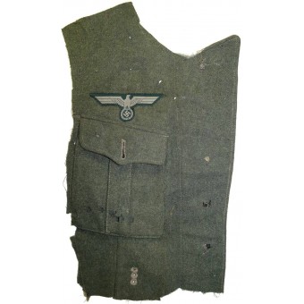 Wehrmacht Heeres M 40 tunic breast part with an eagle. Espenlaub militaria