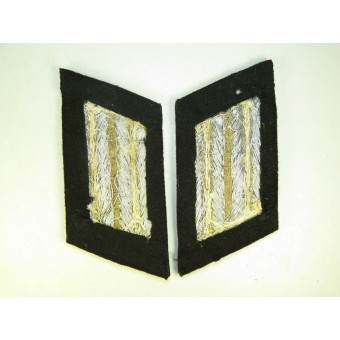 Wehrmacht Heeres pioneer officers collar tabs for parade or walkout uniform. Espenlaub militaria