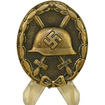 3rd Reich Wound badge in black. L/11- W. Deumer. Espenlaub militaria