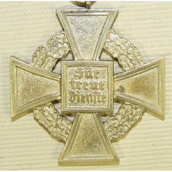 Faithful Service Cross for 25 years service-Treuedienst Ehrenzeichen in Silber. 25 years service. Espenlaub militaria
