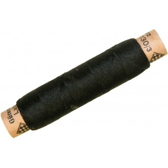 German pre war vintage black silk thread in spoils of 50 meters. Espenlaub militaria