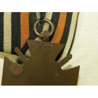 Hindenburg cross for WW1 combatant and Austrian commemorative medal for war 1914-1918 medal bar. Espenlaub militaria