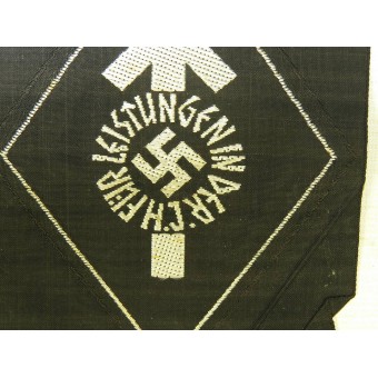 HJ Proficiency Badge - Fuer leistungen in der H.J. Cloth version on black, black class. Espenlaub militaria