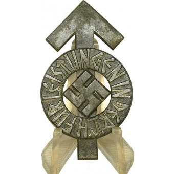 HJ Proficiency Badge – HJ Leistungsabzeichen Silver grade, in zinc. 140828. Espenlaub militaria