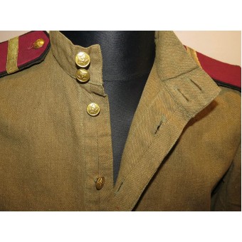 M 43 Red Army gymnasterka for enlisted personnel in rank of Infantry Efreytor with everyday shoulder boards. Espenlaub militaria