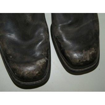 Red Army enlisted men, NCO or command crew pre-WW2 made leather long boots. Espenlaub militaria