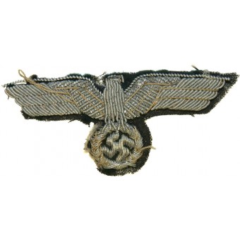 Wehrmacht Heer officers bullion eagle for visor hat or side hat. Espenlaub militaria