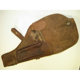 WW2 Soviet Russian TT-33 pebbled brown leather holster. Espenlaub militaria