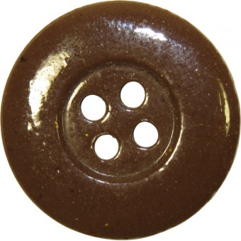 3rd Reich button, ceramic, brown, 23 mm.. Espenlaub militaria