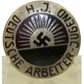 Deutsche Arbeiter Jugend H.J. First type Hitlerjugend badge 