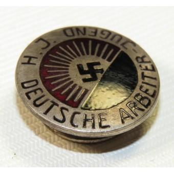 Deutsche Arbeiter Jugend H.J. First type Hitlerjugend badge. Espenlaub militaria