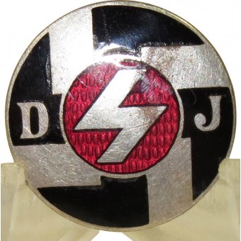 3rd Reich Deutsche Jungvolk badge, early type, Ges. Gesch. Espenlaub militaria