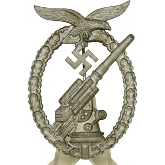 FLAK Luftwaffe badge, maker Adolf Scholze, Grunwald. Zinc. Espenlaub militaria