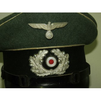 German visor hat for enlisted ranks in infantry- Wehrmacht Heer. Espenlaub militaria