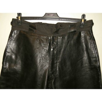 Soviet Russian armored crew personnel or dispatch riders leather trousers. Espenlaub militaria